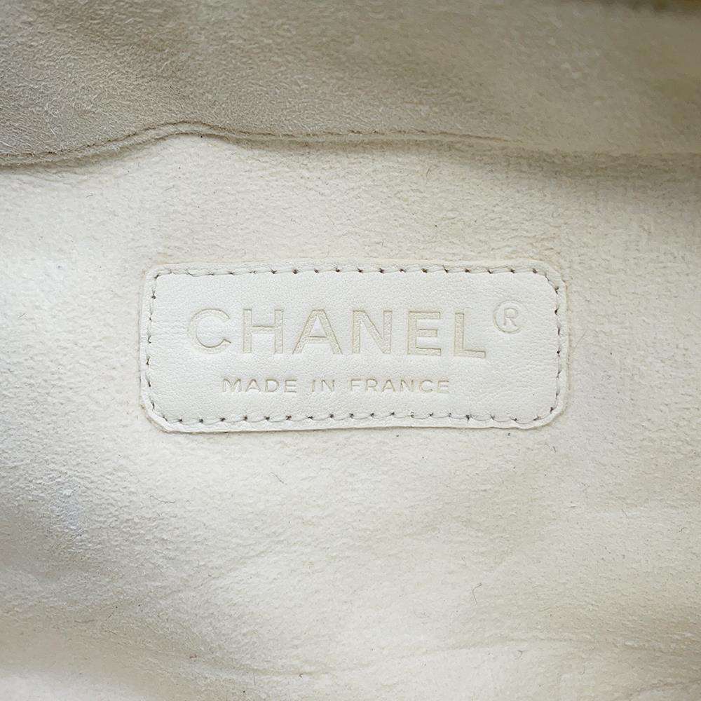 CHANEL Chain Shoulder Bag Coco Mark Lapin Fur Bag White - Picture 14 of 14
